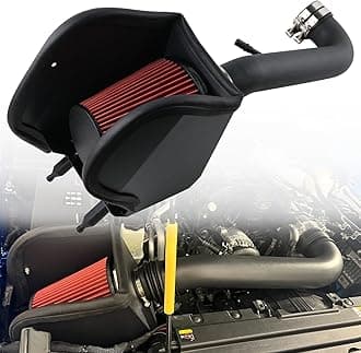 Cold Air Intake Kit with Heat Shield Compatible with 2018-2023 Jeep Wrangler JL/Gladiator 3.6L V6, Increases Horsepower & Torque, More Aggressive and Sporty Induction Sound