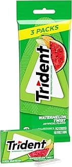 Sugar Free Gum, Watermelon Twist Flavor, 3 Packs (42 Pieces Total)