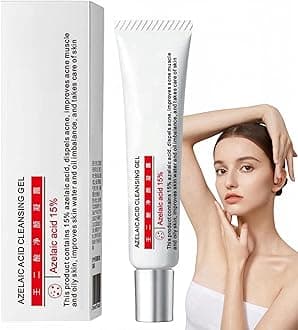 Azelaic Acid 15% Acne Tratment Gel,Azelaic Acid Serum Cream with Niacinamide & Vitamin C,Anti Acne Gel for Spot Prone Skin,Face Serum for Women,Hydrating Serum,Moisturiser Face,Serums Skincare