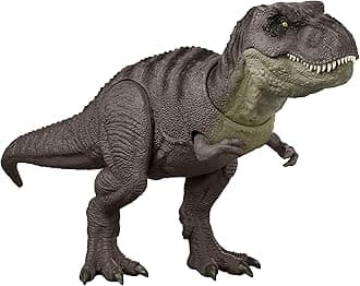 Mattel Jurassic World Lab Raid! T-Rex JGM16 Children's Figure, Dinosaur Toy, Movable, Large, Total Length: Approx. 18.3 inches (46.4 cm), Ages 4 and up, Green
