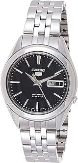 Automatic Watch for Men 5-7S Collection - with Day/Date Calendar, Luminous Hands, Stainless Steel Case & Bracelet