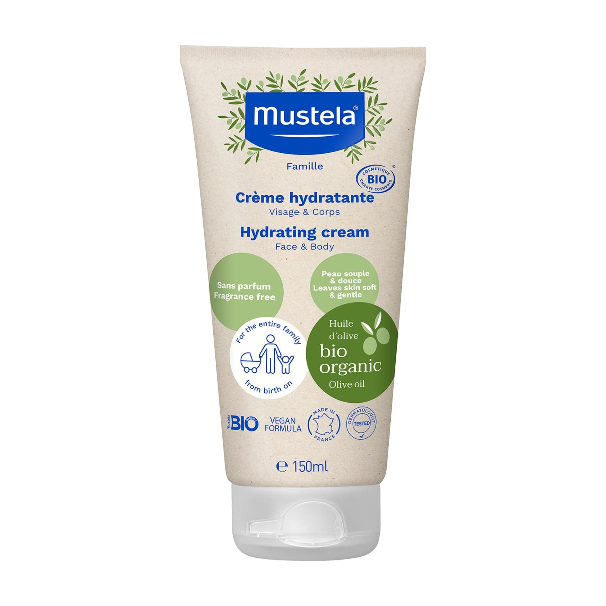 Mustela Organic Moisturizing Cream - 150ml