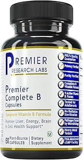 Premier Research LabsComplete B, 60 Capsules, Liver, Energy, Brain & Mood Support