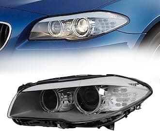 Headlight Headlamp Assembly Xenon Headlight Front Head Lamp Replacement For 2011 2012 2013 BMW 5 Series F10 (Left Driver Side)