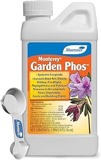 Monterey Garden Phos Bundled with Measuring Spoon - Fungicide for Root Rot, Downy Mildew, Fire Blight, Sudden Oak Death, Phytopthora & Pythium - 1 PT