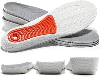YURRUONHeight Increase Insole Arch Support Elastic Shock Absorbing Sports Shoe Insoles, Heel Lift Inserts Elevator Insoles for Men & Women