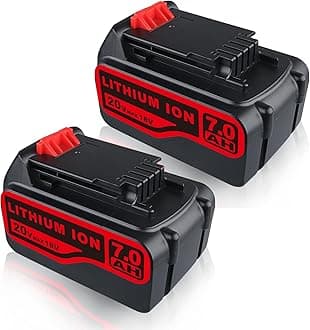 MANUFER 7.0Ah 20V 2pack LB2X4020 Lithium Ion Replacement for Black and Decker Universally Compatible with 20V LBXR20 LB20 LBX20 LBXR2020-OPE LBXR20B-2 LB2X4020