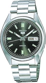 Mens Automatic Watch, Analogue Classic Display and Stainless Steel Strap SNXS79