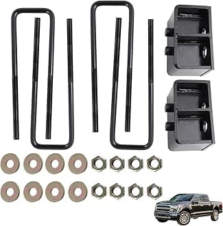 F150 Full Suspension Lift Kits, 3" Rear Leveling Lift Kits with Extended U Bolts Compatible with Ford F150 2WD 4WD 2004-2022