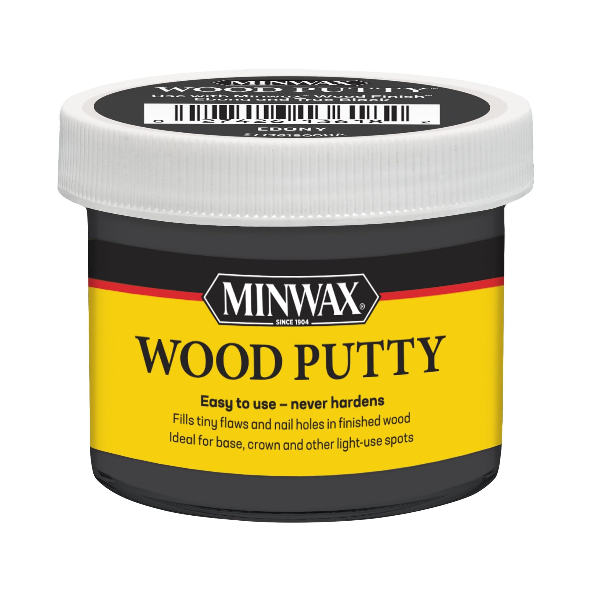 Minwax Wood Putty, Ebony, 3.75 oz.