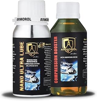 Nano Ultra Lube 100ml & Compression Booster 100ml for Cars up to 1500CC and Above 300 CC Bikes