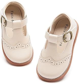 Felix & Flora Toddler Little Girl Mary Jane Dress Shoes - Ballet Flats for Girl Party School Shoes
