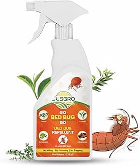 Bed Bug Killer Spray & Repellent Strong | Made With Essential Oils | Bed Bug Remover Medicine Spray for Mattress | Long Lasting | Pleasent Fragrance | Ready to Use (250 ML)