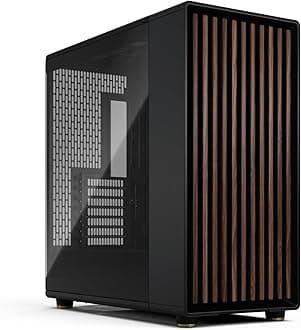 North XL RC Charcoal Black TG Dark - Reverse Connection Motherboard Compatible - Three 140mm Aspect PWM Fans Included- Type C USB - ATX Airflow Full Tower PC Gaming case