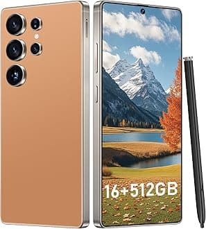 OEJBK I25 Ultra: Powerhouse 16GB/512GB, 2-Day 7000mAh Battery, Huge 6.99" Android 14 Phone w/Built-in Stylus - Your All-in-One Device The Superior Choice (Titanium Orange)
