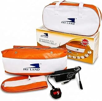 2-Motor Slimming & Massage Belt with Heat โ Full Body Toning, Pain Relief & Thermal Therapy โ Adjustable, Portable Design for Abdomen, Waist, Thighs & Arms EM-3175