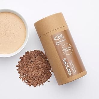 Knoops Hot Chocolate Flakes, 43% Milk Luxury Hot Drinking Chocolate, Delicious Milky Cocoa Drink with Real Choc Flakes, All Natural Ingredients, 250 g, Equal to 8 Serving Sachets