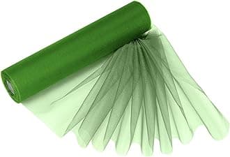 Sponsored Ad – Trimming Shop 29cm x 25m Roll of Organza Sheer Fabric - Elegant Decorative Cloth for Wedding Chair Bows, Table Runners, Party Favours - Crafting Supplies for Ribbons, Dress Accents,and Bags, Sage