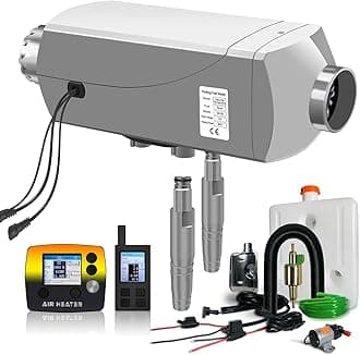 8kW Diesel Heater 12V,All in One Water Air Heating,Diesel Water Heater With LCD Display，High Altitude Mode,Aviation Plug，RV Water Heater,Diesel Parking Heater for RVs, Trucks,Ships