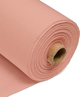 Peach 100% Cotton Plain Fabric – 60 Inch 150cm Wide 150GSM Material - Sewing, Dressmaking, Quilting, Curtain Linings, Pillowcases & Totes by Discount Fabrics LTD - 10Metre