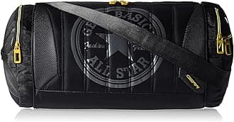 Polyester 23cms Black and Yellow Travel Duffle (DUFPRO2000106)