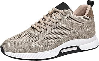 Height Boosting Shoes for Men Height Boosting Shoes Height Increasing Shoes Men's Invisible Height Increasing Elevator Shoes - Ultra Light-Weight Lace-up Sporty Walker - 2.8 Inches Taller