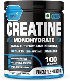 Canada Nutrition Creatine Monohydrate, Strength, 100% Pure Creatine, Lean Muscle Building, Supports Muscle Growth powder, Athletic Performance, Recovery [100 Serving, Pineapple]