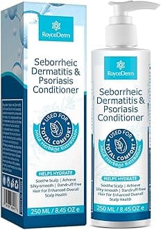 Seborrheic Dermatitis Psoriasis Conditioner: Scalp Treatment for Folliculitis Psoriasis Dry Itchy Scalp Oily Hair - Dandruff Conditioner for Healthy Hair