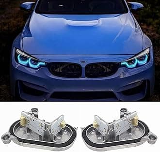 Yellow DRL Modules For 2018-2020 B-MW F80 M3 F32 F82 M4 F36 LCI 425d 430d 430dX 430i 430iX 435dX 440i 440iX Adaptive Headlight, Angel Eye, 63117493229, 63117493230 (Ice Blue)
