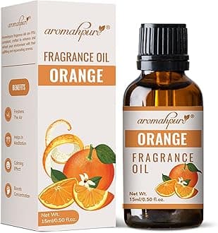 Aromahpure Fragrance Oil | 15ml | Orange Aroma Oil for Home Fragrance | Best for Aromatherapy | Helps in Concentration & Meditation | Used in Diffusers, Candles, Air Fresheners, Soaps