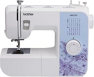 BROTHER XM2701 Sewing Machine, Lightweight, Full Featured, 27 Stitches, 6 Included Feet
