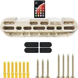 Rock Climbing Fingerboard Door Mounted Training Station as Rock Climbing Hangboard Climbing Pull Up Bar, Rock Climbing Board for Hanging Practice and Finger Strength Training