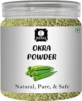 EDZZEL Natural Okra Powder 1.76 OZ / 50 GM | Set Of 1