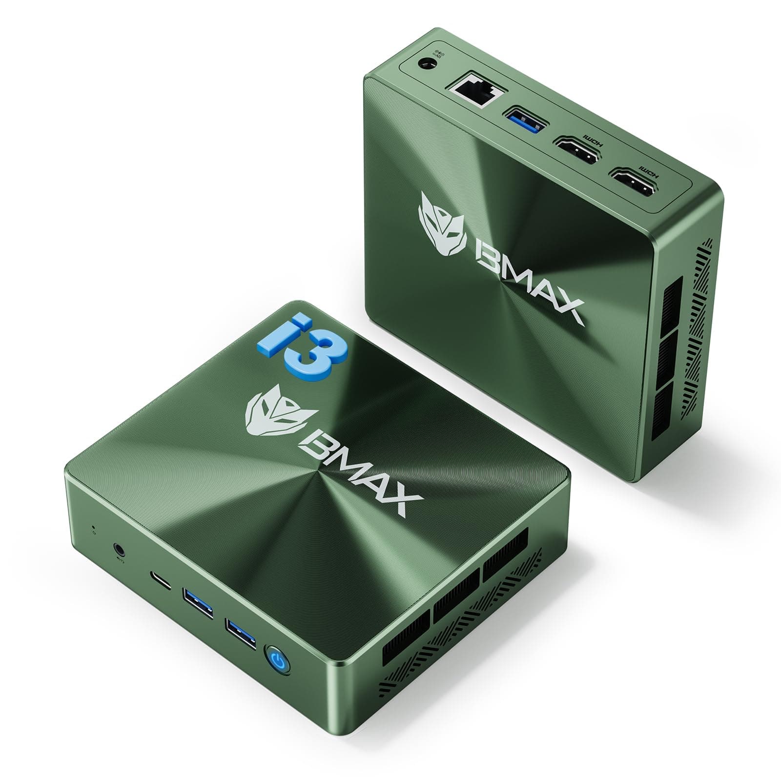 Bmax B6 Plus Mini PC with Intel i3-1000NG4 (Beats N150/N100/N95) | 12GB LPDDR4 | 512GB NVME SSD | Win 11 Pro | 3 x USB 3.0 | 4K Display Support | Dual SSD Slots | Wi-Fi 5 Micro Office Desktop Computer