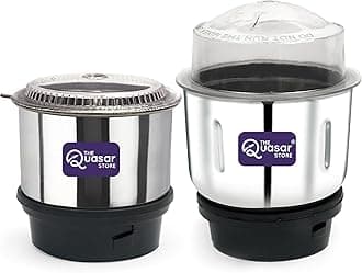 Mixer Grinder Chutney Jar (250 Ml,400 Ml) Mixer Jar Suitable For Bajaj GX1, GX3, GX4, GX8, GX3501, GX3701, GX4701, GX3000, GX400, GX3 Fit on 2 Lock & 4 Teeth Coupler 400ml