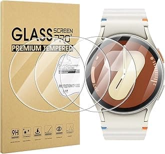 Suoman 4-Pack for Samsung Galaxy Watch 7/8 40mm (2024/2025) Tempered Glass Screen Protector,[Anti-Scratch] 9H Hardness protective film