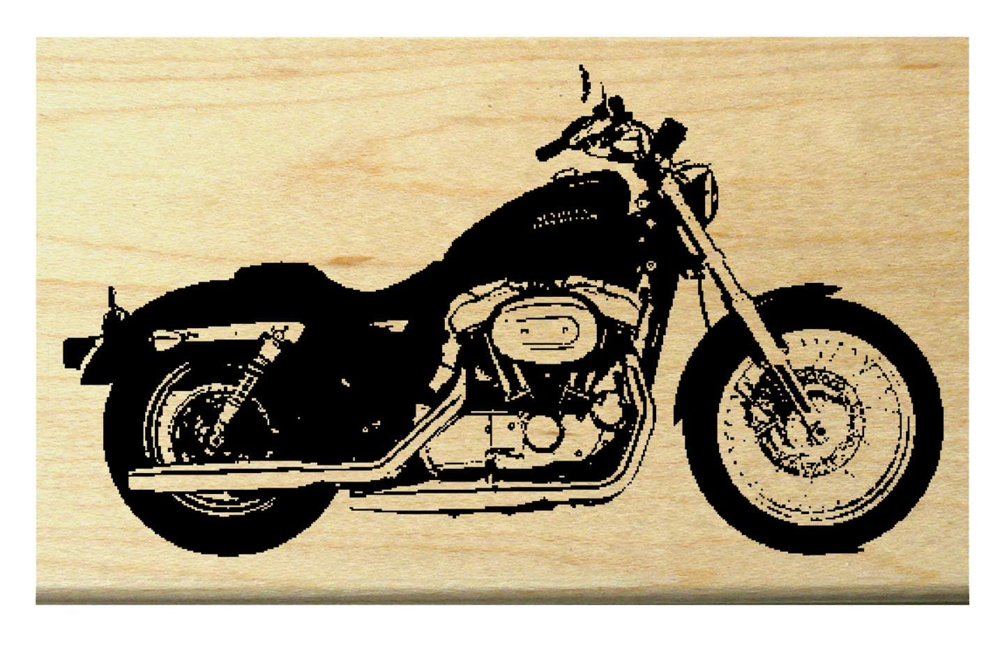 P20 Harley Style Motorcycle Rubber Stamp