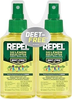 Lemon Eucalyptus Natural Insect Repellent, 4-Ounce Pump Spray, Pack of 2