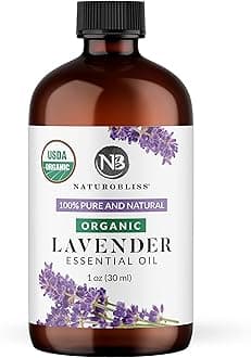 Organic Lavender Essential Oil, 100% Pure Therapeutic Grade, Premium Quality, 1 fl. Oz / 30 ml - Perfect for Aromatherapy and Relaxation (30ml)