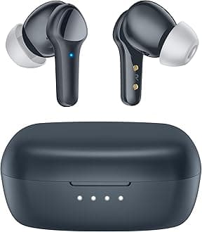 Wireless Earbuds,Immersive Sound Premium Deep Bass Hi-Fi Stereo Headset IPX8 Waterproof Bluetooth 5.3 with 4 Mics Call Noise Cancelling Wearable Technology Rings Earphones for iOS,Android,Workout