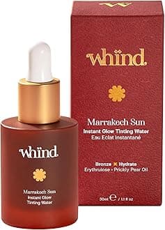 Marrakech Sun Tinting Water Self Tanning Drops – Lightweight Liquid Glow Bronzing Drops, Instant Tan Glow Serum for Face with Hyaluronic Acid & Glycerin for a Natural Tan – 30ml