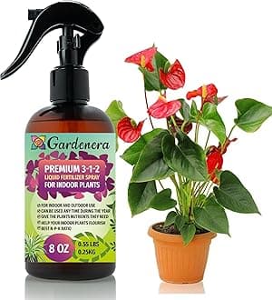 Gardenera Professional Indoor Plants Spray Fertilizer Mist for Home Gardening | 3-1-2 Gentle Blend Mist for Healthy Leaves & Growth | Essential Nutrients for Indoor Plants - 8oz