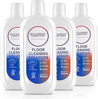 Floor Cleaning Solution Compatible with Tineco iFLOOR Series, All Robot Vacuums & Wireless Wet-Dry Mops, 4 Bottle Floor Cleaner Refill, Lavender Scent