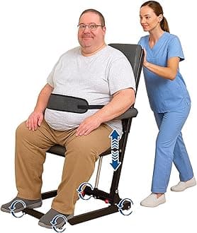 Electric Floor Lift Indoor Movable Chair Lift for Elderly Falls, Devices to Lift Elderly Off Floor with 4 Wheels, Lift Chair with Max Capacity 500 Lbs