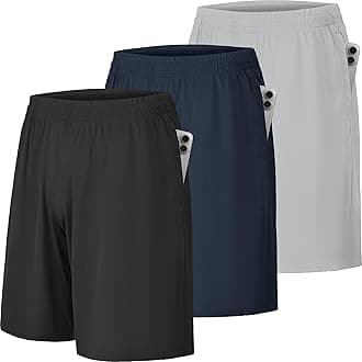 CE' CERDR Mens Athletic Workout Shorts with Pockets and Elastic Waistband Quick Dry Activewear