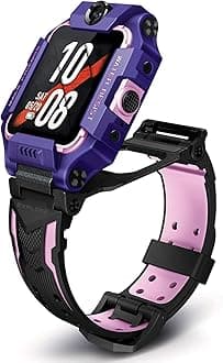 imoo Watch Phone Z6, 4G Kids Smart Watch with Dual Camera, Smart Watch for Kids with Video Phone Call, Kids GPS Tracker Smartwatch Phone with Real-time Locating, IPX8 Swimming Waterproof Phone(Purple)
