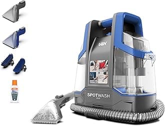 SpotWash Duo Spot Cleaner | Lifts Spills and Stains from Carpets, Stairs, Upholstery | Dedicated Messy Tool for Pets – CDCW-CSXA, 1 Litre, Grey/Blue, 440W