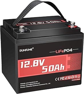 12V 50Ah LiFePO4 Battery, 50A BMS 640W Rechargeable Lithium Iron Phosphate Battery, 4000+ Cycles, Low-Temp Protection,Perfect for RV, Camping and Home Energy Storage