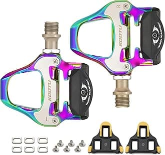 KOOTU KEO Bike Pedals 9/16" Universal Road Bike Pedals Bicycle Platform Pedals Clipless Pedals Suitable for Road Bike Spin Bike MTB Indoor Bike