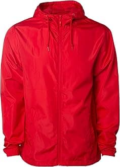 Global Blank Men's Windbreaker Jacket Lightweight Water-Resistant Windbreakers for Men
